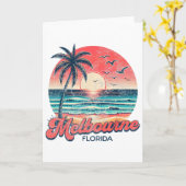Melbourne Florida Karte (Gelbe Blume)