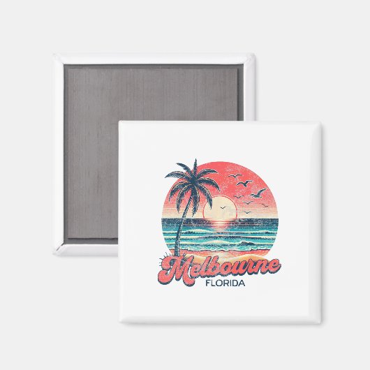 Melbourne Florida Magnet (Vorderseite/Rückseite)