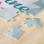 Melbourne Florida Pink Flamingo Retro Puzzle (Seite)