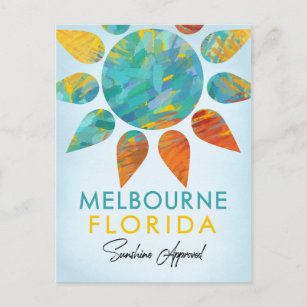 Melbourne Florida Sunshine Travel Postkarte
