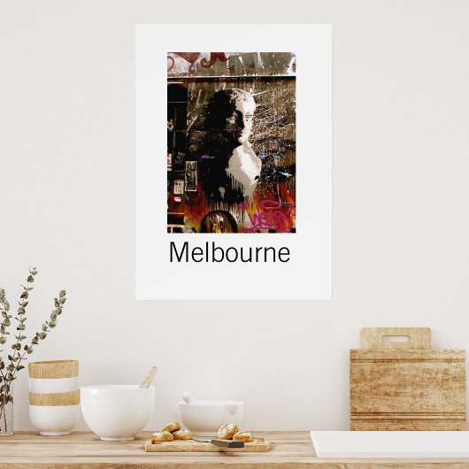 Melbourne Graffiti III Poster (Küche)