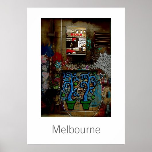 Melbourne Graffiti Poster (Vorne)