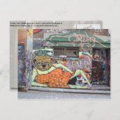 Melbourne Graffiti Urban Art Postcard Hosier Lane Postkarte (Vorne/Hinten)