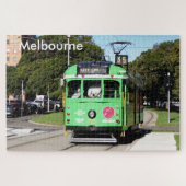 Melbourne: grüne Stadtbahn, Victoria, Australien Puzzle (Horizontal)