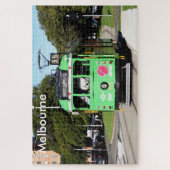 Melbourne: grüne Stadtbahn, Victoria, Australien Puzzle (Vertikal)
