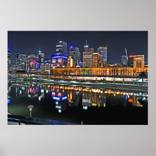 Melbourne in HDR. Poster