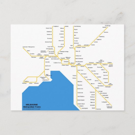 Melbourne.jpg Postkarte (Vorderseite)