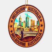 Melbourne Keramik Ornament (Links)