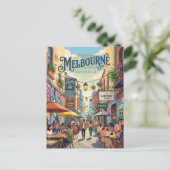 Melbourne Lanes Australien Postkarte (Stehend Vorderseite)