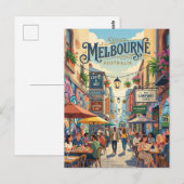 Melbourne Lanes Australien Postkarte (Vorne/Hinten)