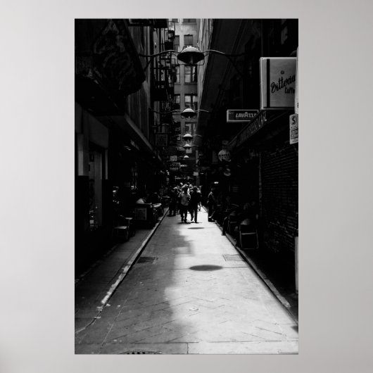 Melbourne Laneway Poster (Vorne)