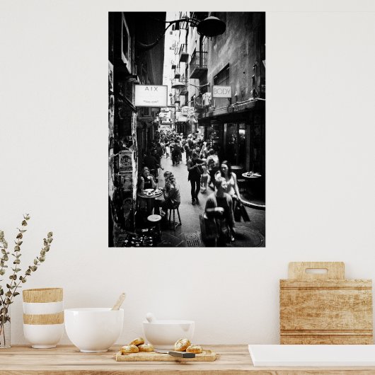 Melbourne Laneway Poster (Küche)
