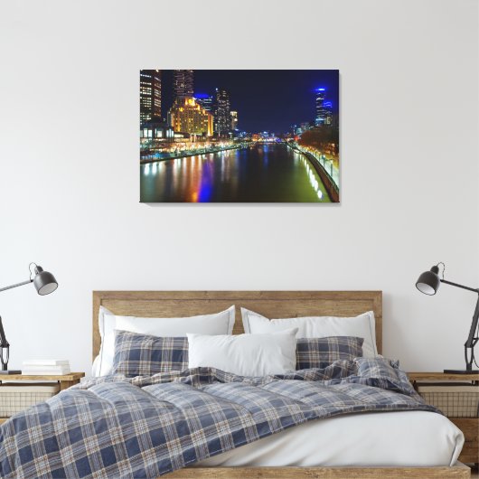 Melbourne Leinwanddruck (Insitu (Schlafzimmer))