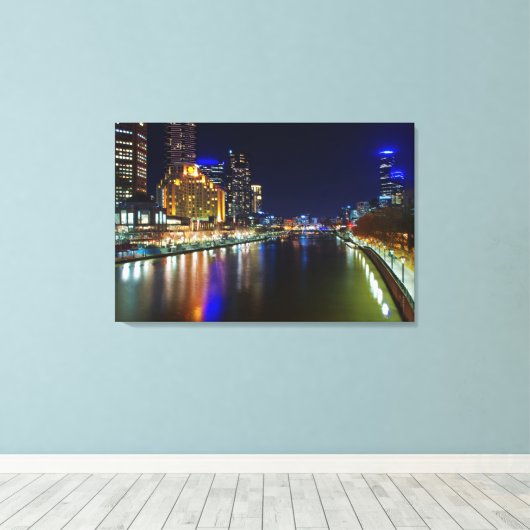 Melbourne Leinwanddruck (Insitu (Holzboden))