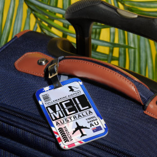Melbourne MEL Flughafen-Code Gepäckanhänger