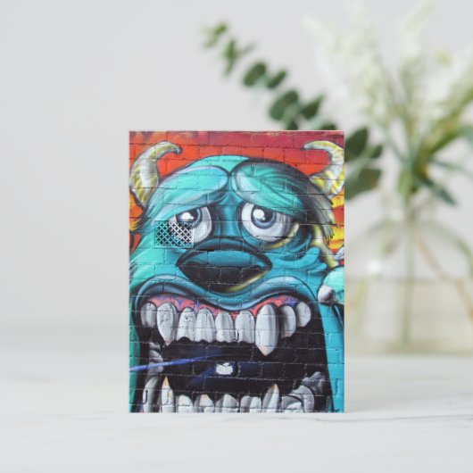 Melbourne-Monster Postkarte (Stehend Vorderseite)
