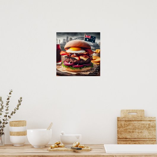 Melbourne Munchies: Outback Indulgence Poster (Küche)