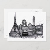 Melbourne Postkarte (Vorne/Hinten)