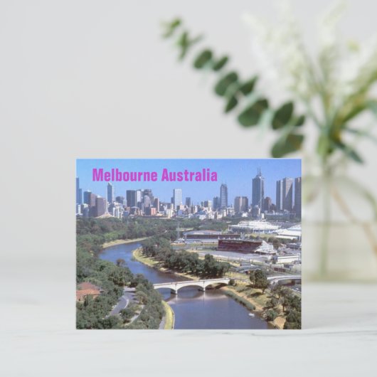 Melbourne Postkarte (Stehend Vorderseite)