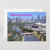 Melbourne Postkarte (Vorne/Hinten)