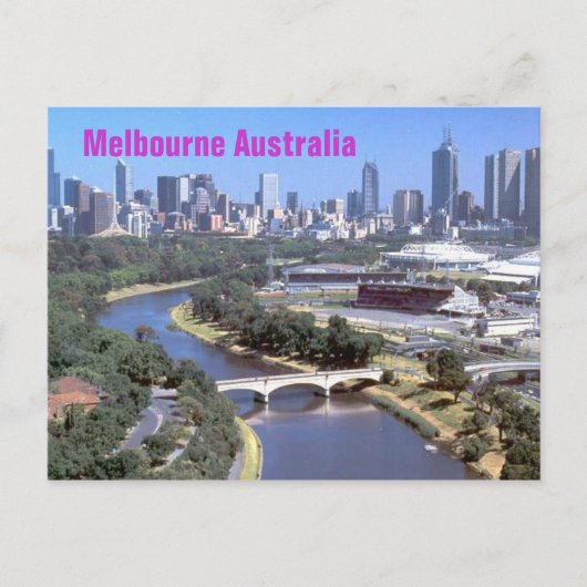 Melbourne Postkarte (Vorderseite)