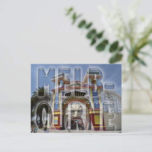 Melbourne Postkarte (Stehend Vorderseite)