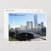 Melbourne-Prinzenbrücke Postkarte (Vorne/Hinten)