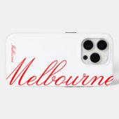 Melbourne - schönes iPhone Case (Rückseite (Horizontal))