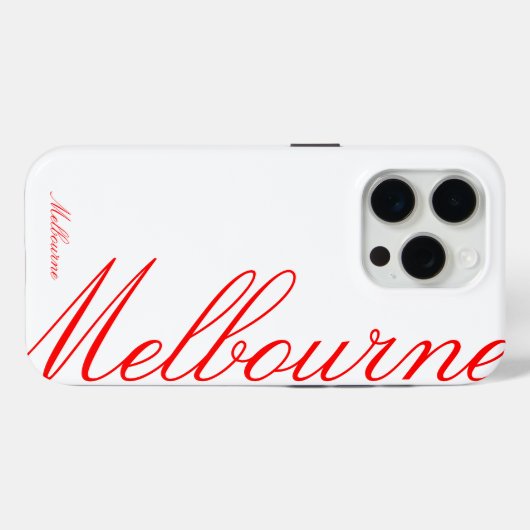 Melbourne - schönes iPhone Case (Rückseite (Horizontal))