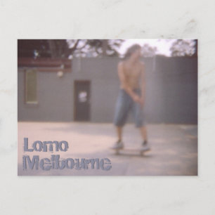 Melbourne Skateboarder Lomographie Postkarte