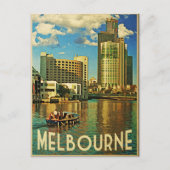 Melbourne Skyline Australia Postkarte (Vorderseite)