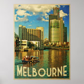 Melbourne Skyline Australien Poster (Vorne)
