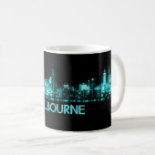 Melbourne Skyline Kaffeetasse (VorderseiteRechts)