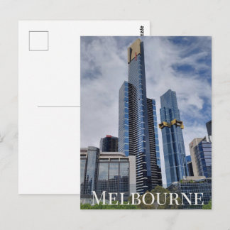 Melbourne Skyline Panorama Postkarte