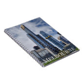 Melbourne Skyline Panorama — Spiral-Notizbuch Notizblock (Rechte Seite)