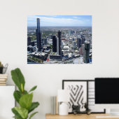 Melbourne-Skyline-Plakat ab 14.95 Uhr Poster (Heimbüro)