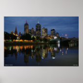 Melbourne Skyline Poster (Vorne)