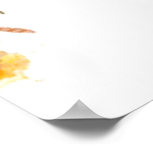 Melbourne Skyline Poster (Ecke)