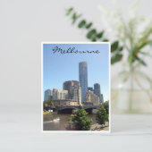 Melbourne Southbank Skyline Postkarte (Stehend Vorderseite)