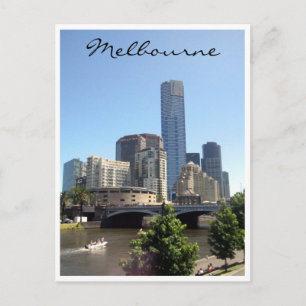 Melbourne Southbank Skyline Postkarte