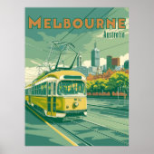 Melbourne Souvenir | Vintage Melbourne Tram Poster (Vorne)