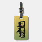 Melbourne Stadt Australien Victoria Skyline Souven Gepäckanhänger (Vorderseite vertikal)