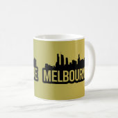 Melbourne Stadt Australien Victoria Skyline Souven Kaffeetasse (VorderseiteRechts)