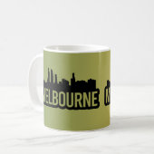 Melbourne Stadt Australien Victoria Skyline Souven Kaffeetasse (Vorderseite Links)