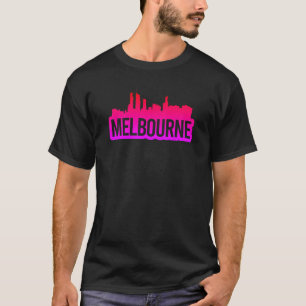 Melbourne Stadt Australien Victoria Skyline Souven T-Shirt