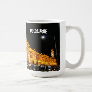 Melbourne-Stadt bis zum Nacht - Tasse