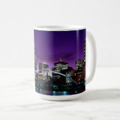 Melbourne-Stadt Cityscape Skyline-Tasse Kaffeetasse (VorderseiteRechts)