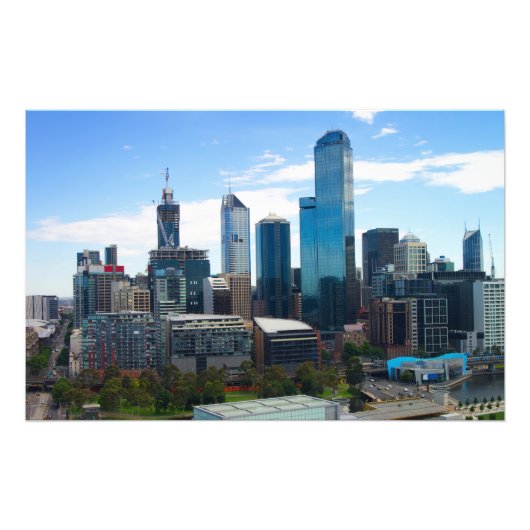 Melbourne Stadt Fotodruck (Vorne)
