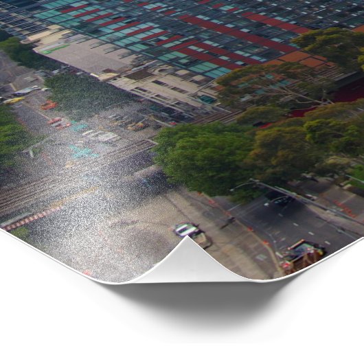 Melbourne Stadt Fotodruck (Ecke)