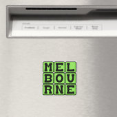 Melbourne, Stadt in Australien Magnet (In Situ (Geschirrspüler))